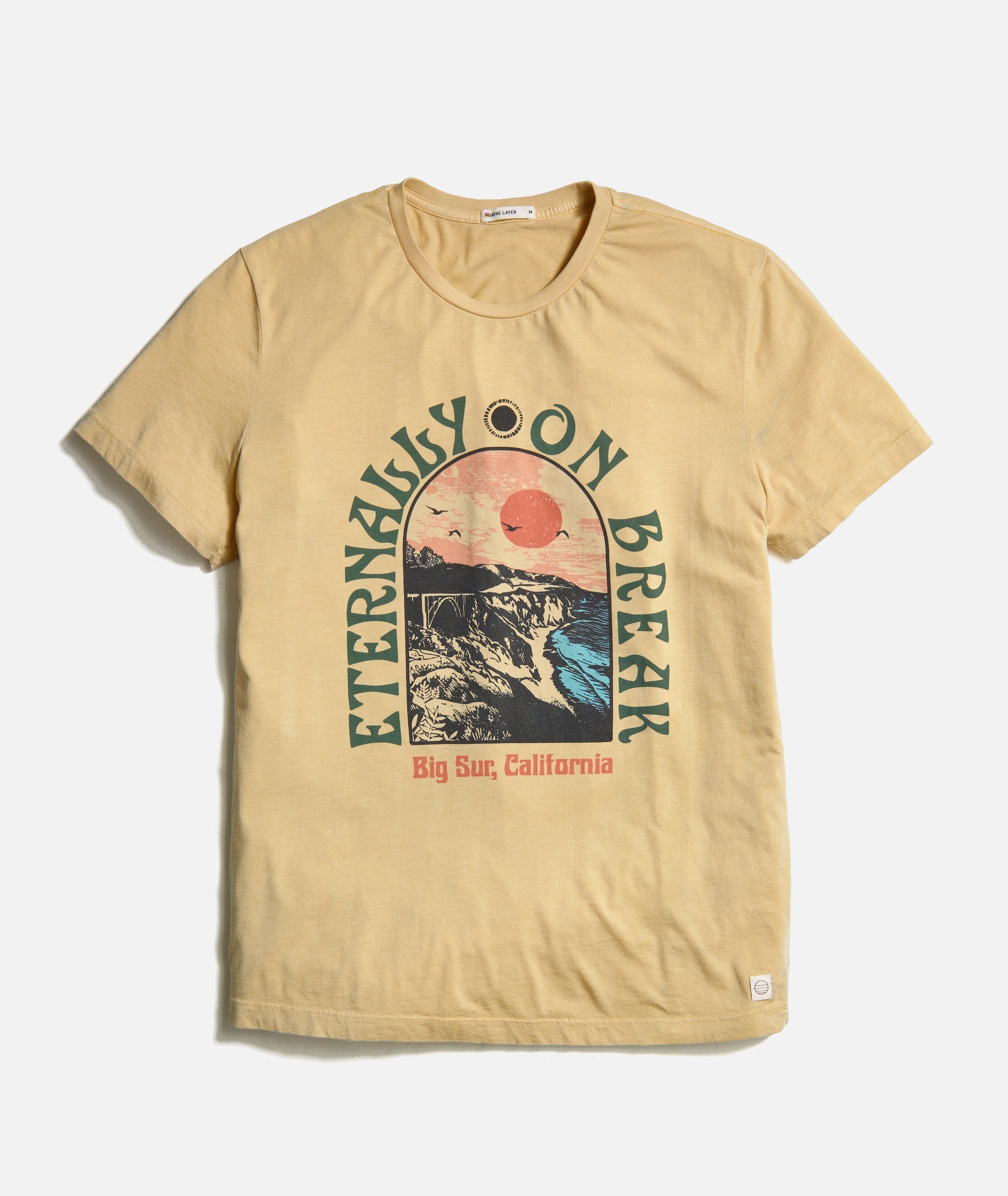 Relaxed Hemp Cotton Pocket Tee in Sand