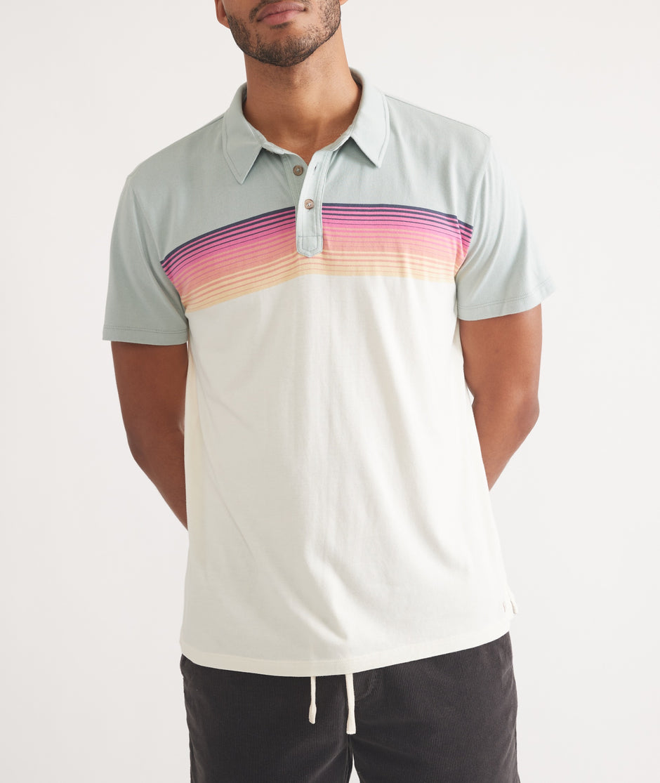 Engineered Stripe Polo