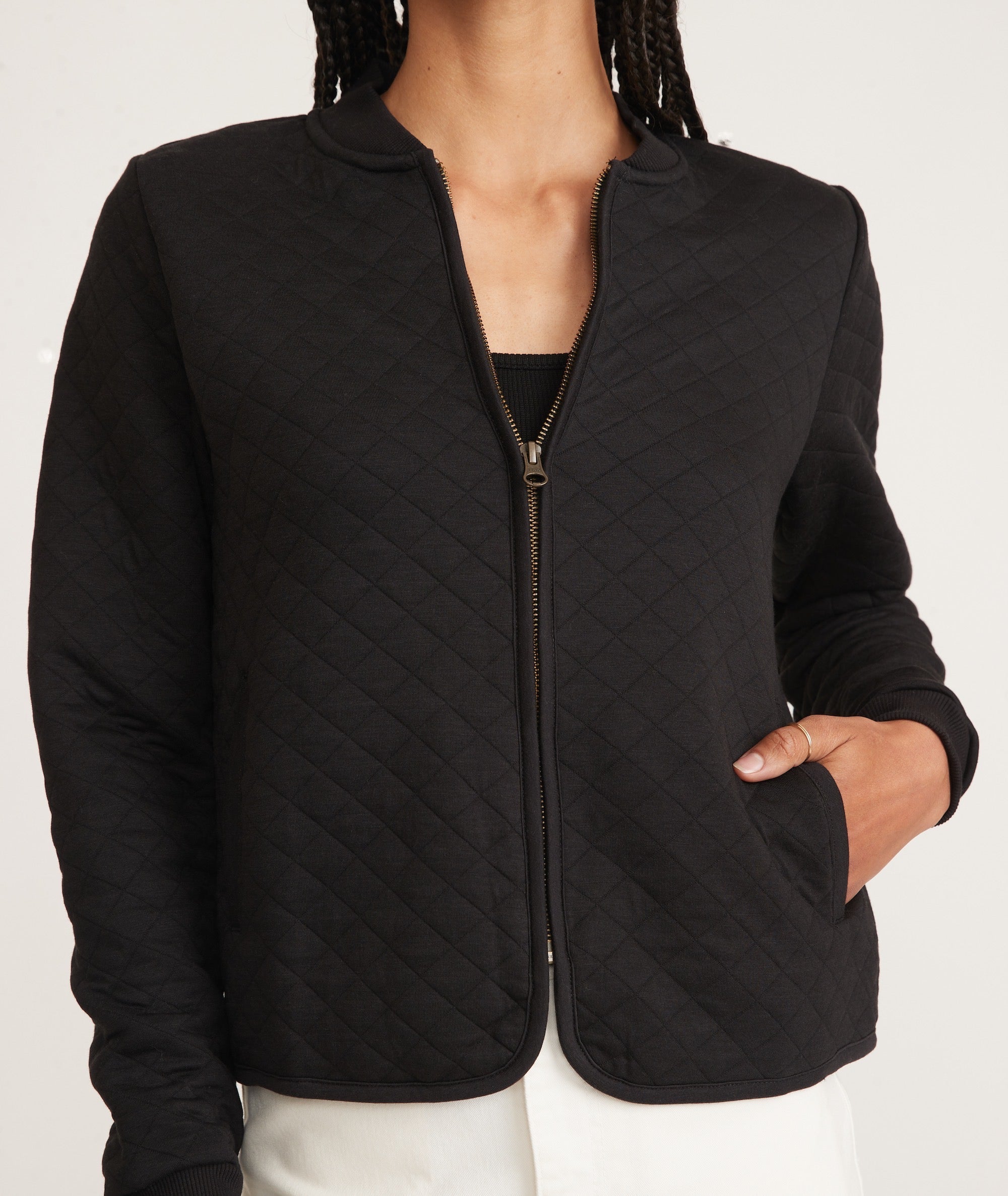 Women's Corbet Quilted Bomber Black