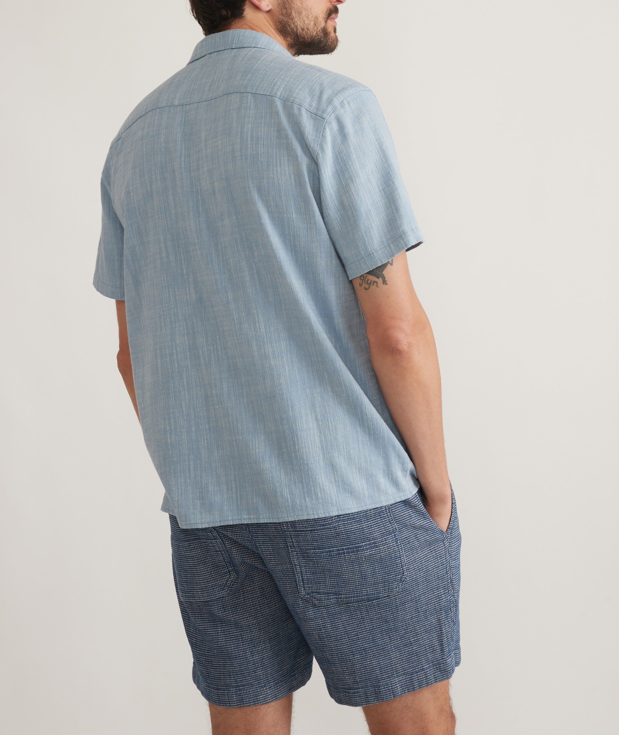 Stretch Selvage Embroidered Resort Shirt