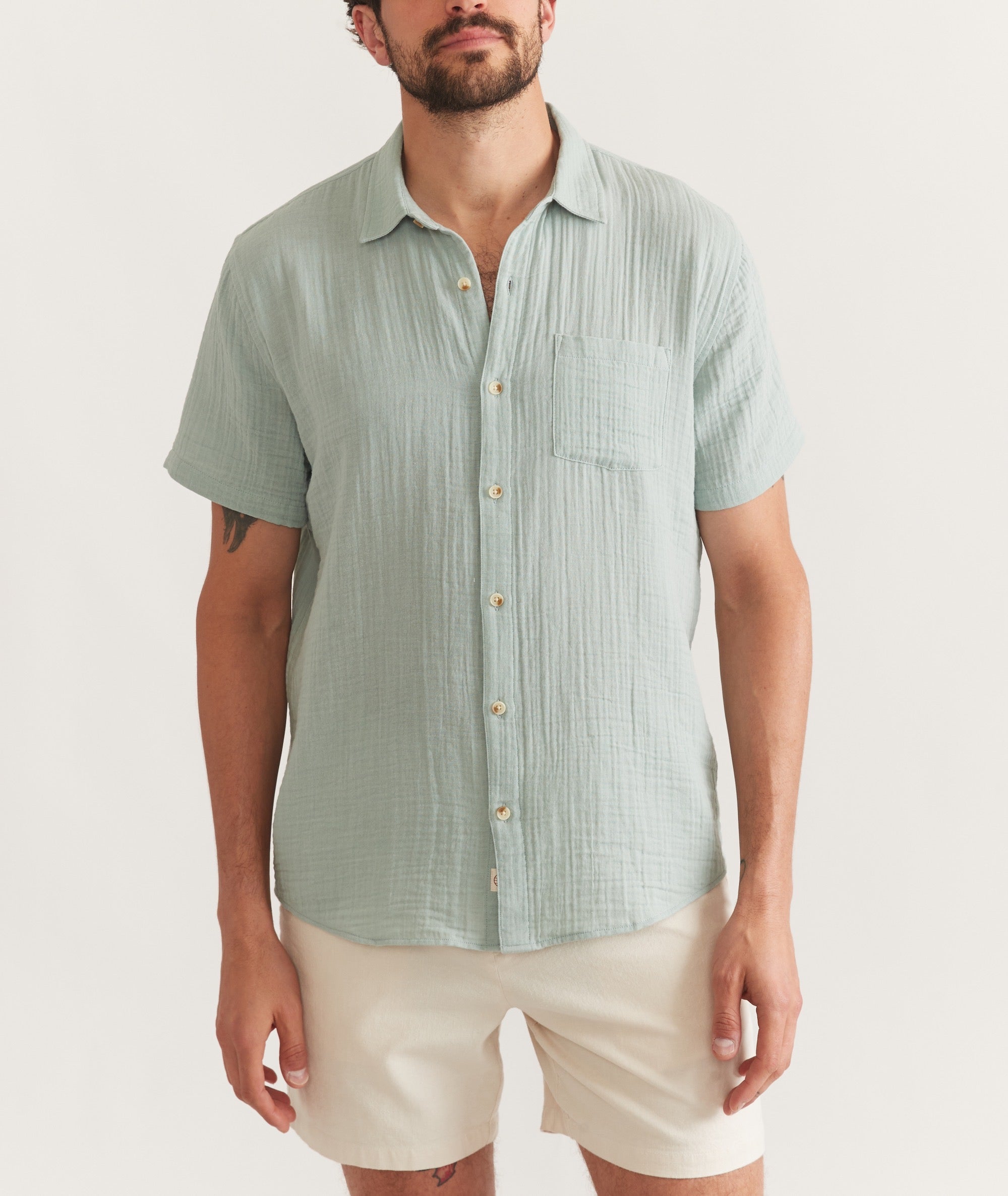 Crinkle Double Cloth Shirt