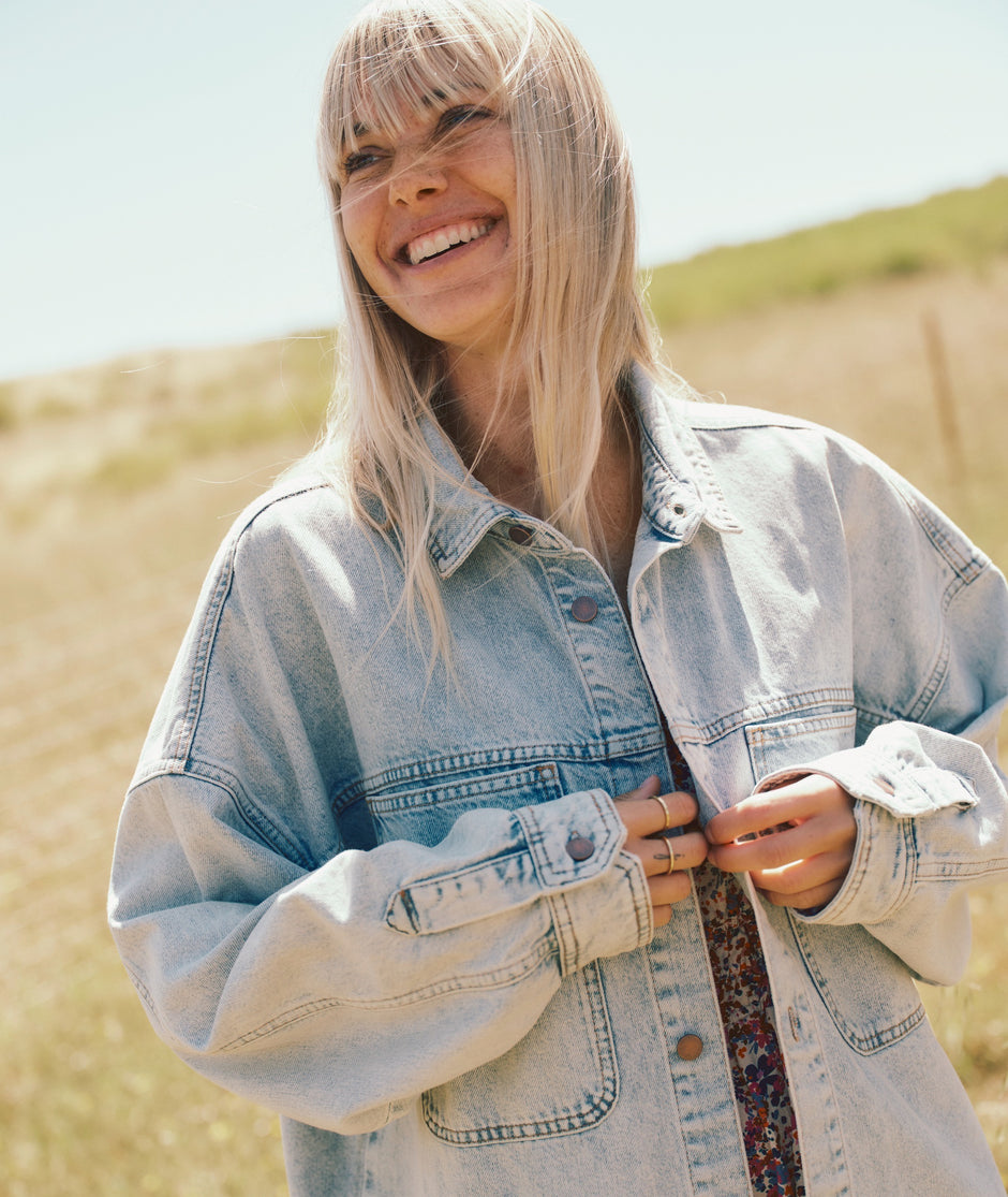 Molly Oversized Denim Shirt Jacket