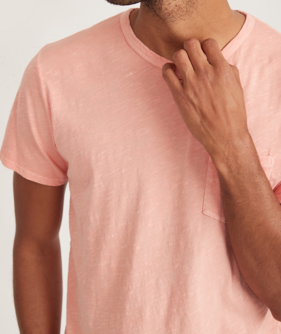 Saddle Hem Pocket Tee in Lobster Bisque – Marine Layer