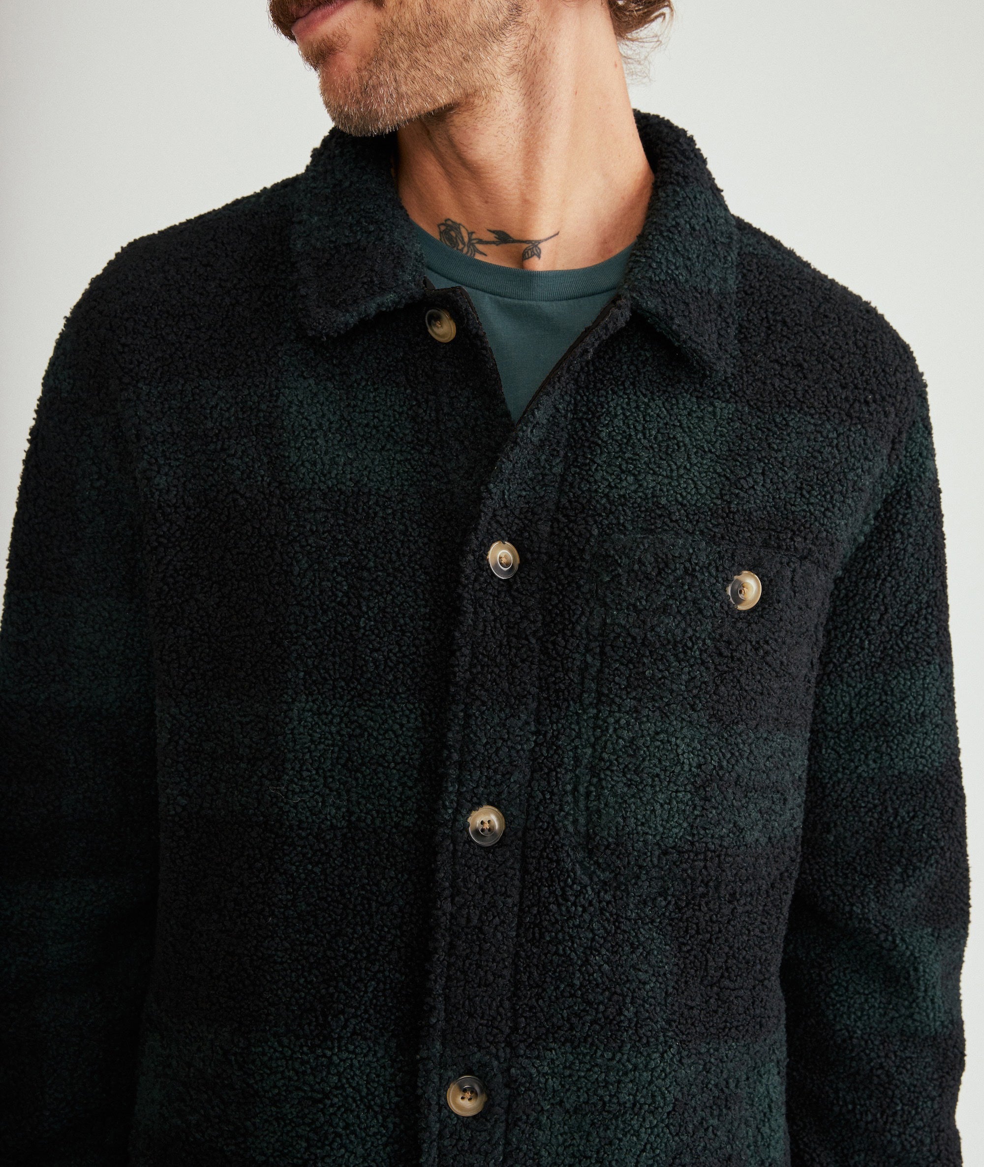 Plaid overshirt outlet jacket