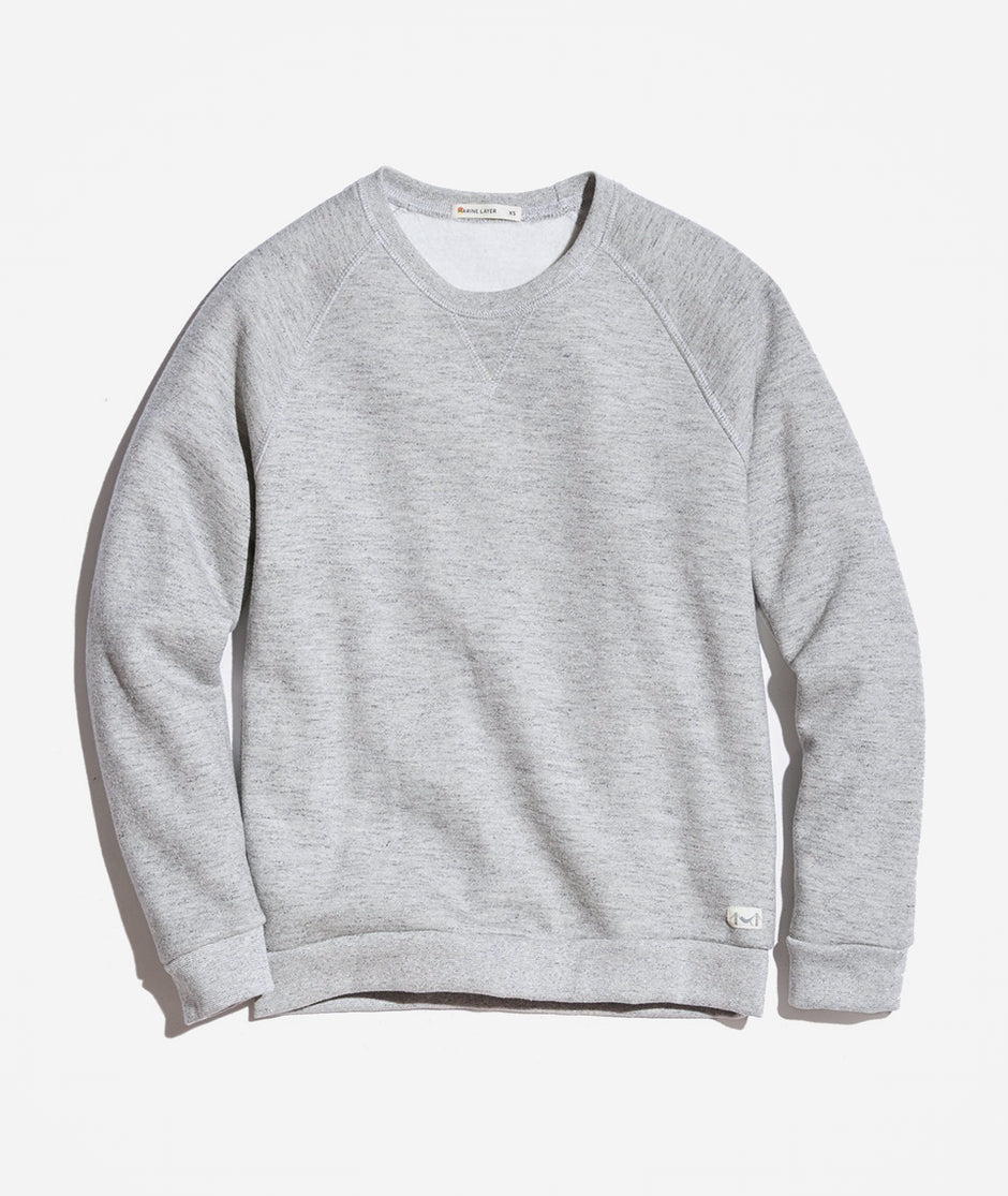 Women's Sherpa Crew Pullover in Heather Grey