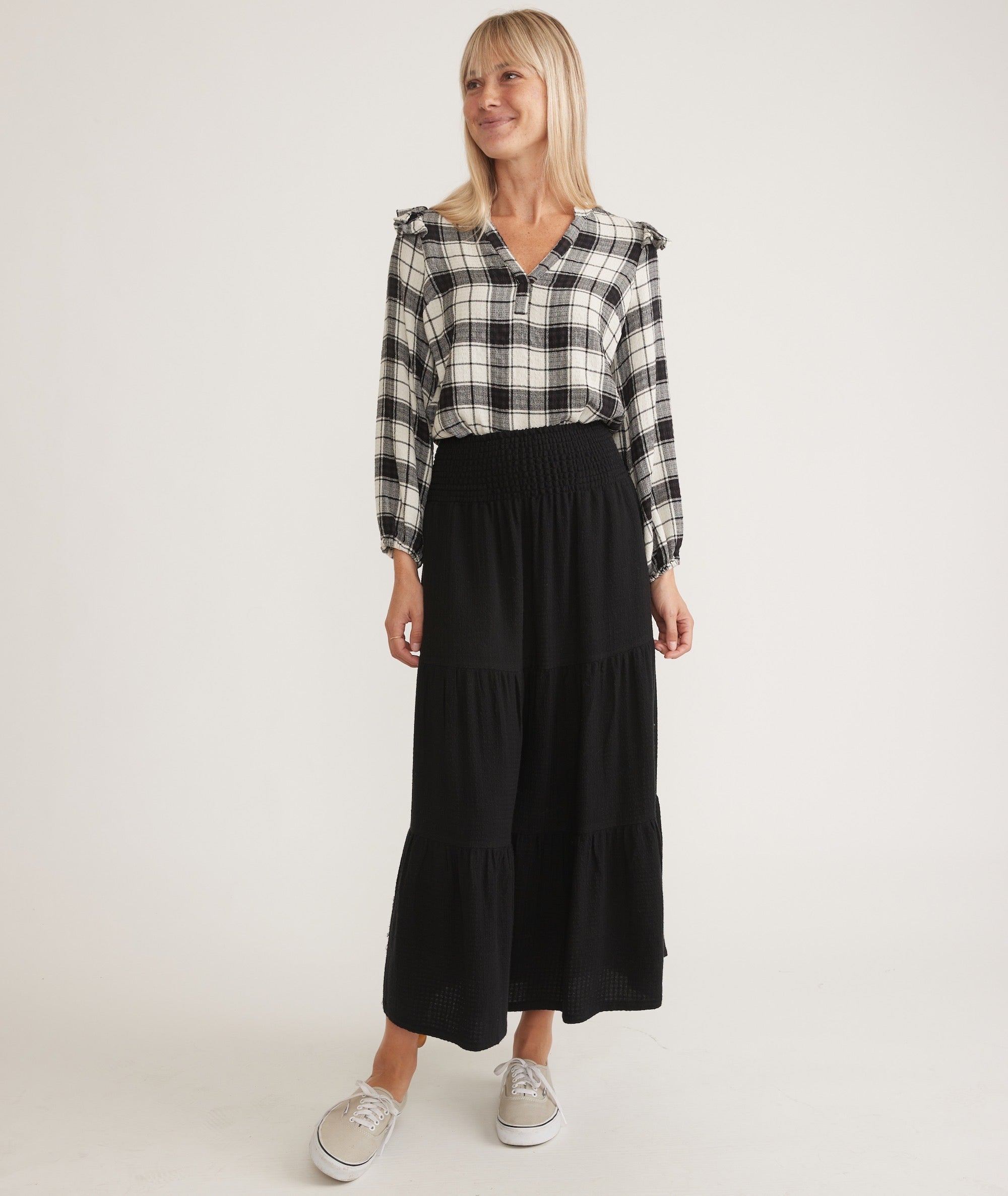 Layered maxi 2024 skirt shorts