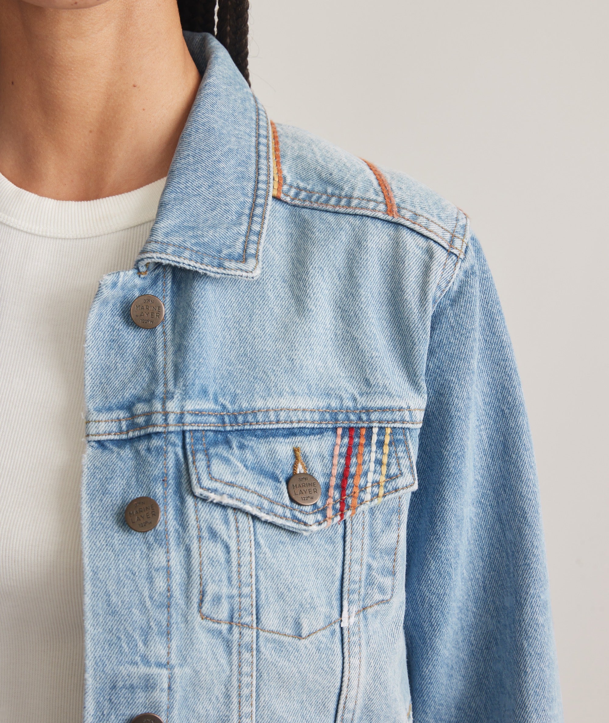 Embroidered Denim Jacket