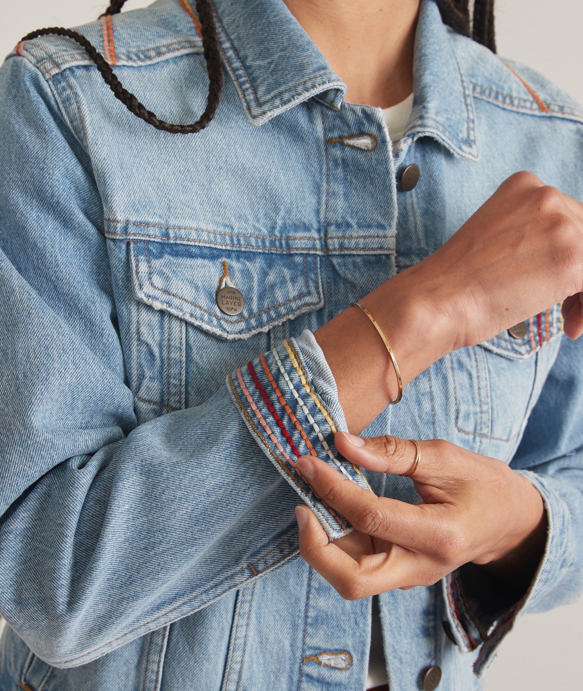 Embroidered Denim Jacket