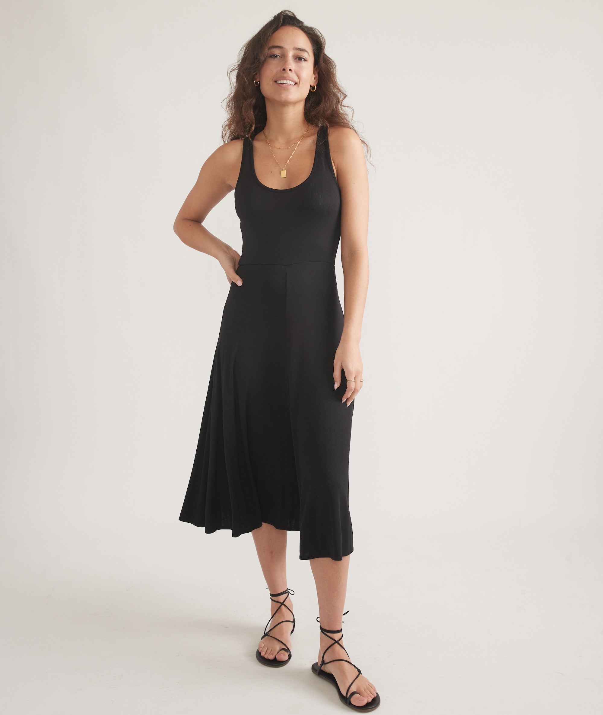 Lexi Rib Thin Strap Dress – Marine Layer