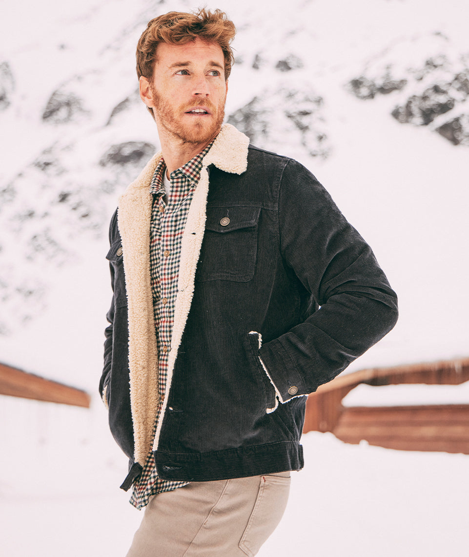 Boise Cord Sherpa Trucker