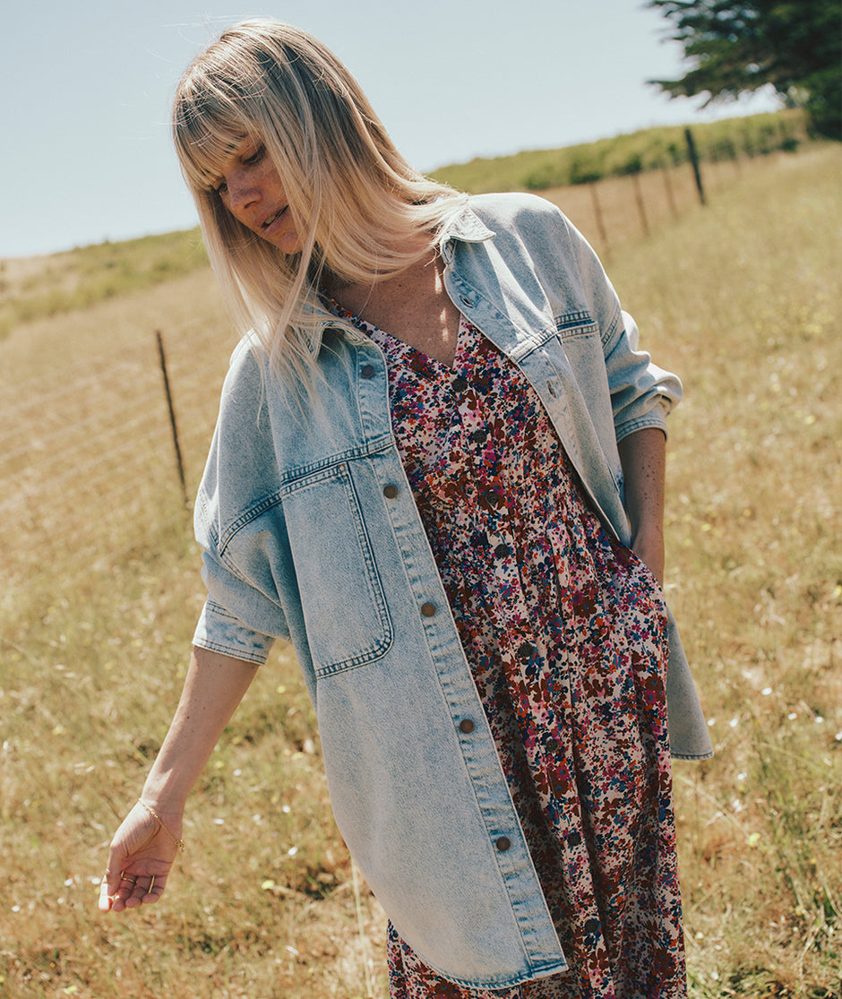 Molly Oversized Denim Shirt Jacket