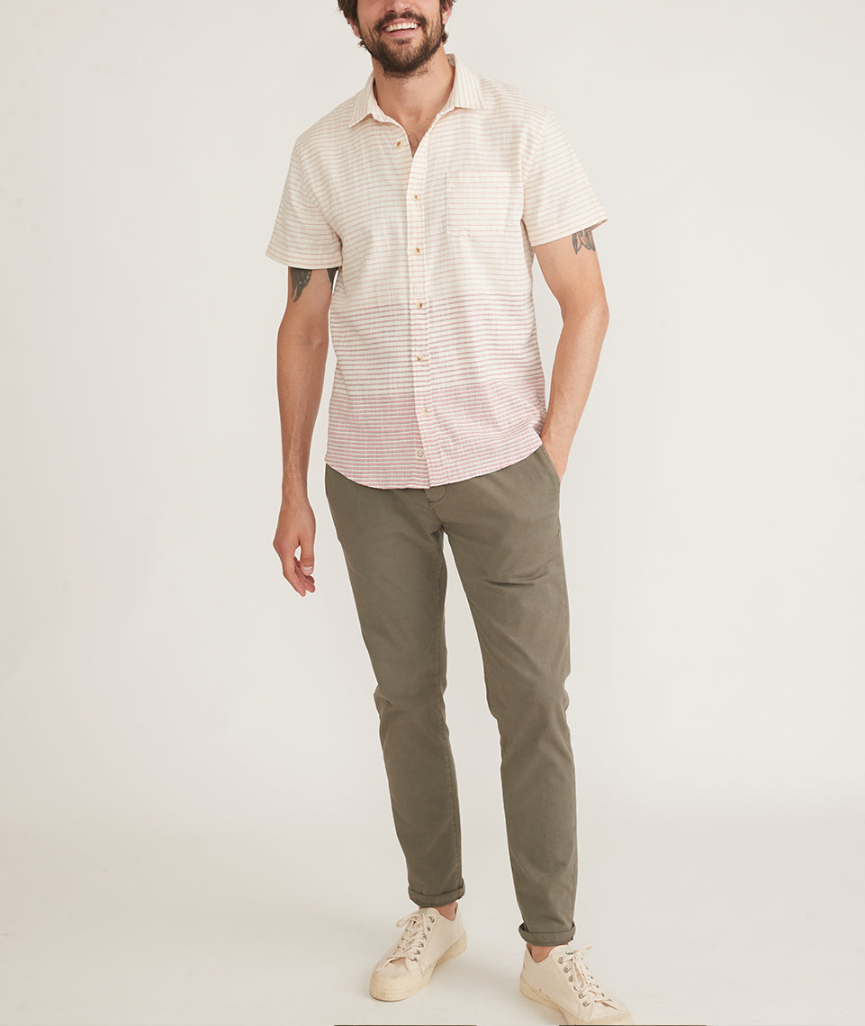 Stretch Selvage Short Sleeve Shirt