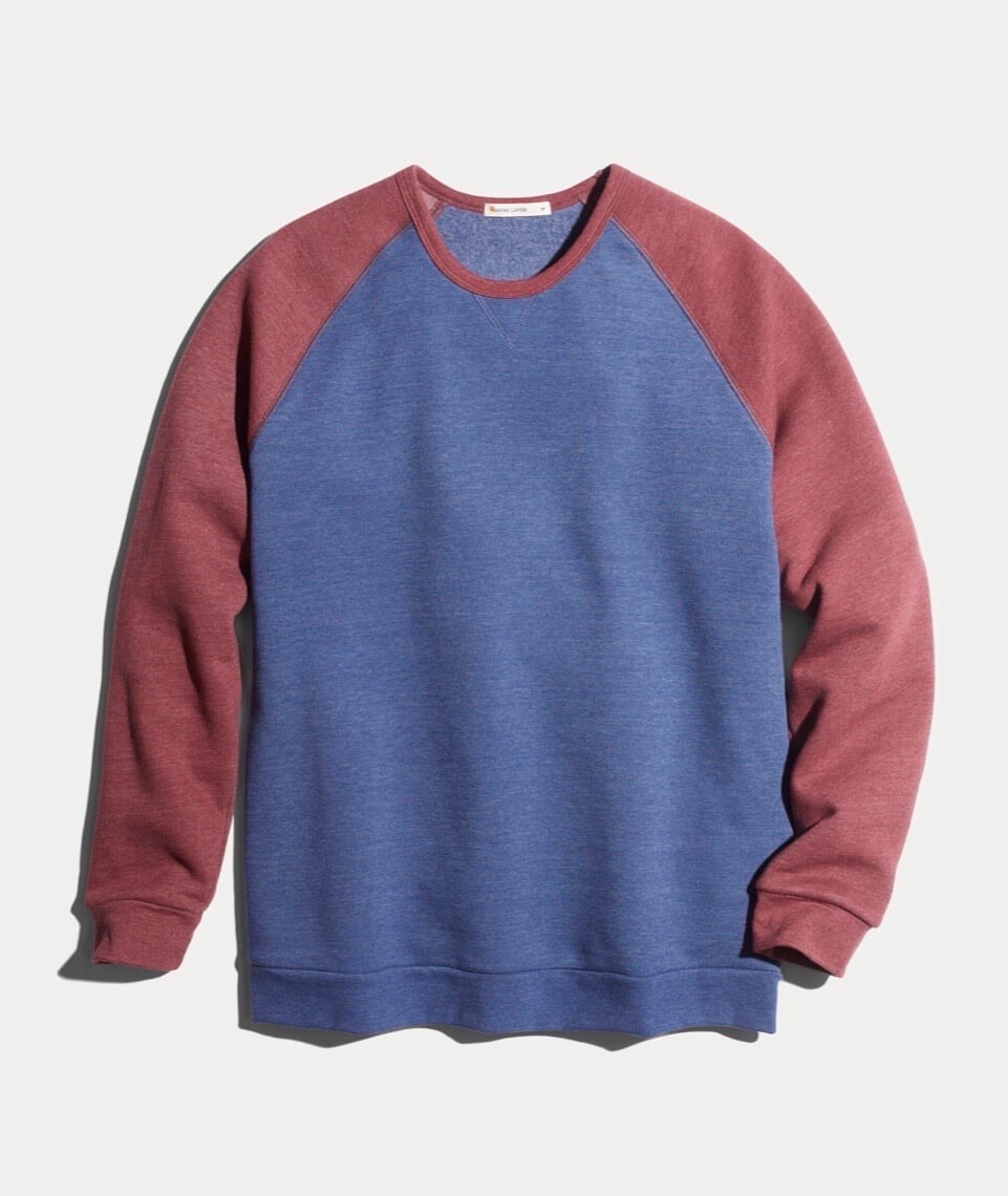 Nolan Crewneck Deep Denim/Syrah