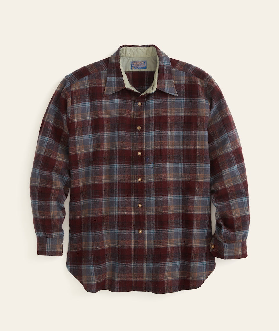 Vintage Burgundy Plaid Pendleton