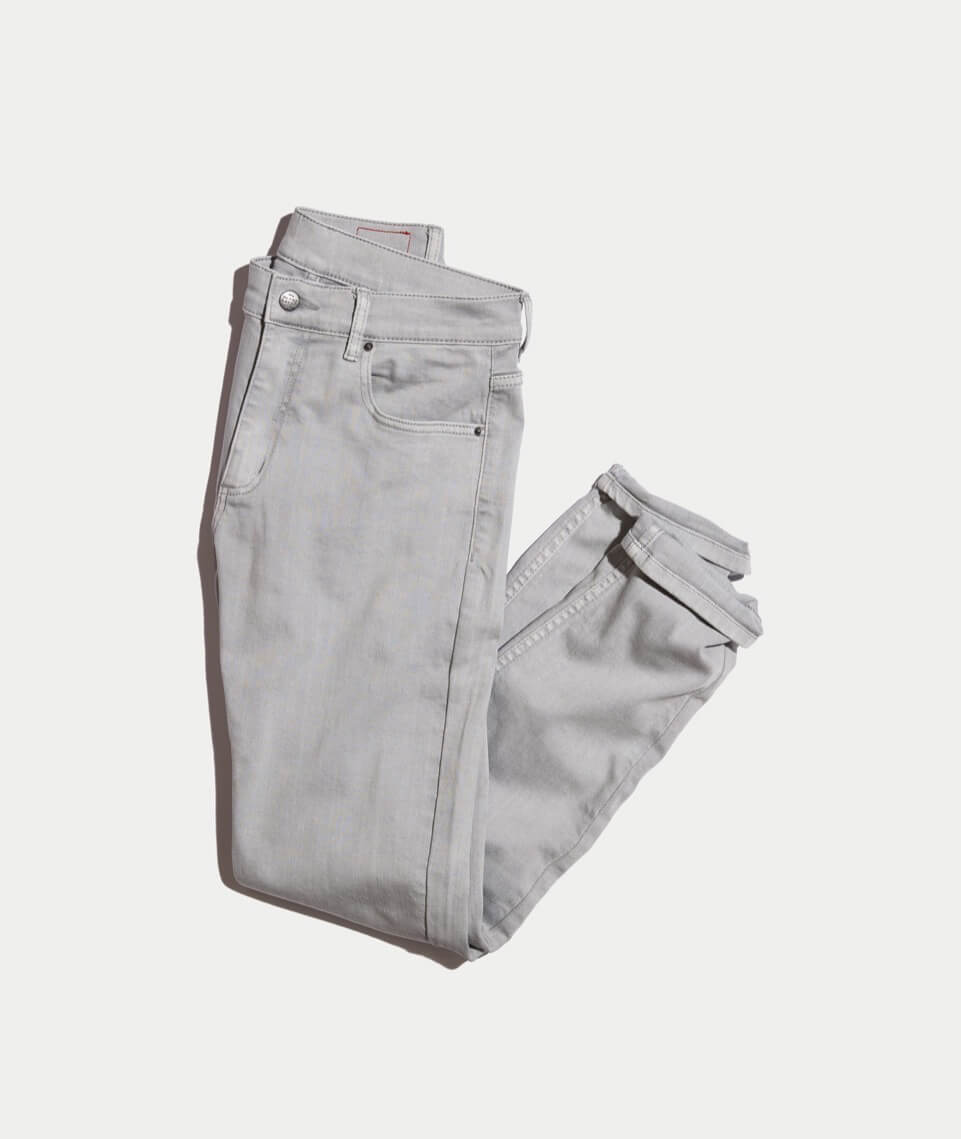 5 Pocket Slim Fit Pant Light Grey