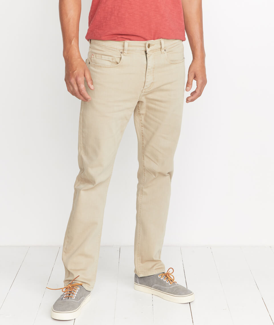 5 Pocket Straight Fit Pant Light Khaki