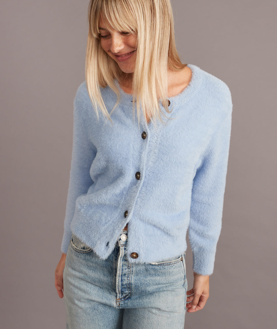 Arielle Cardigan Blue Heron