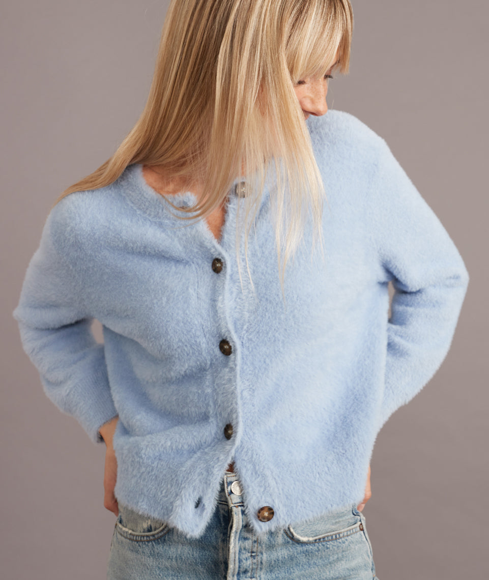 Arielle Cardigan Blue Heron