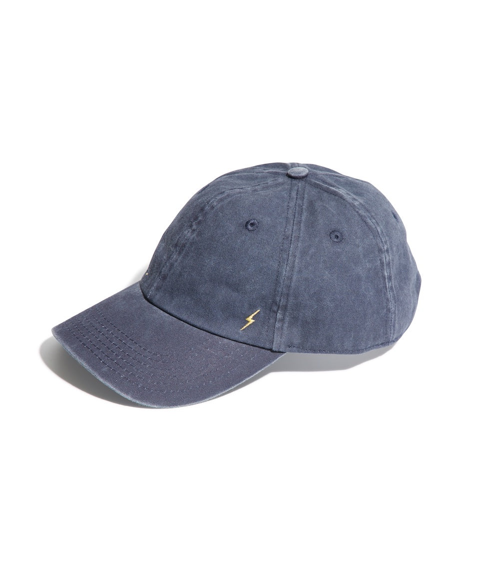 Baseball Hat in Navy Lightning Bolt