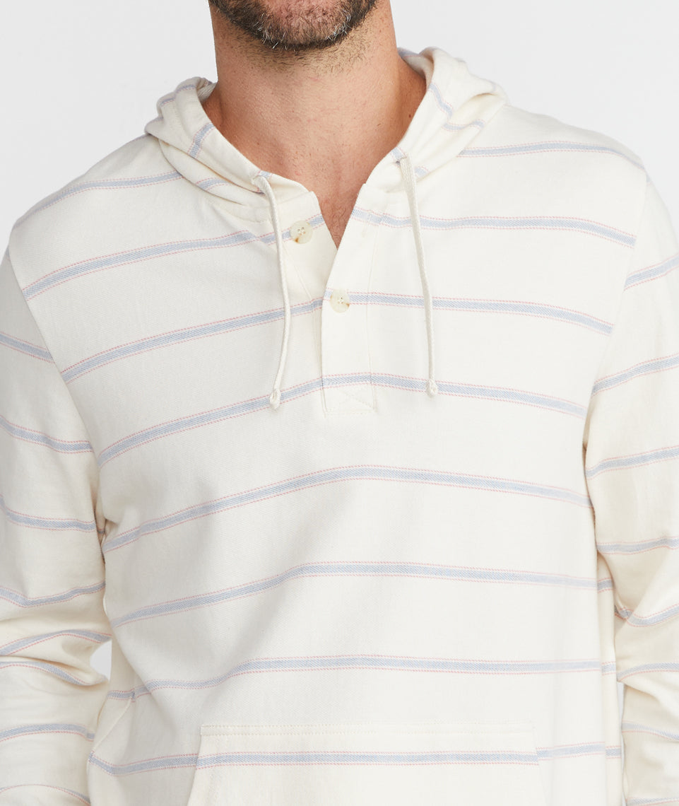 Beach Hoodie Natural Stripe