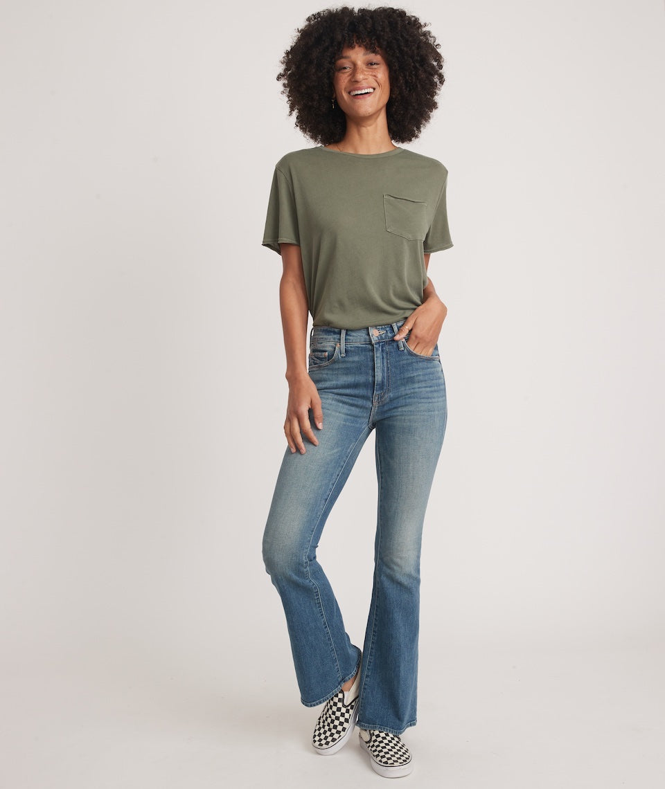 Boyfriend Crew Tee Dusty Olive