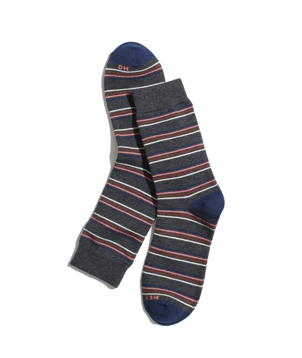 Crew Sock in Multi Stripe