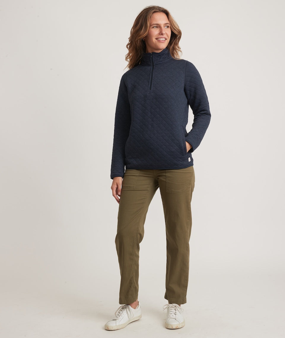 Women's Corbet Quarter Zip Pullover Navy