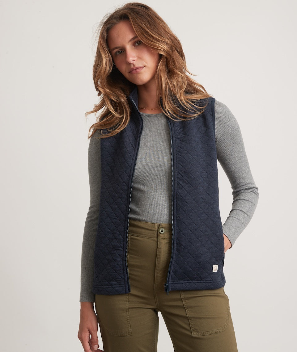 Women's Corbet Full Zip Vest Navy