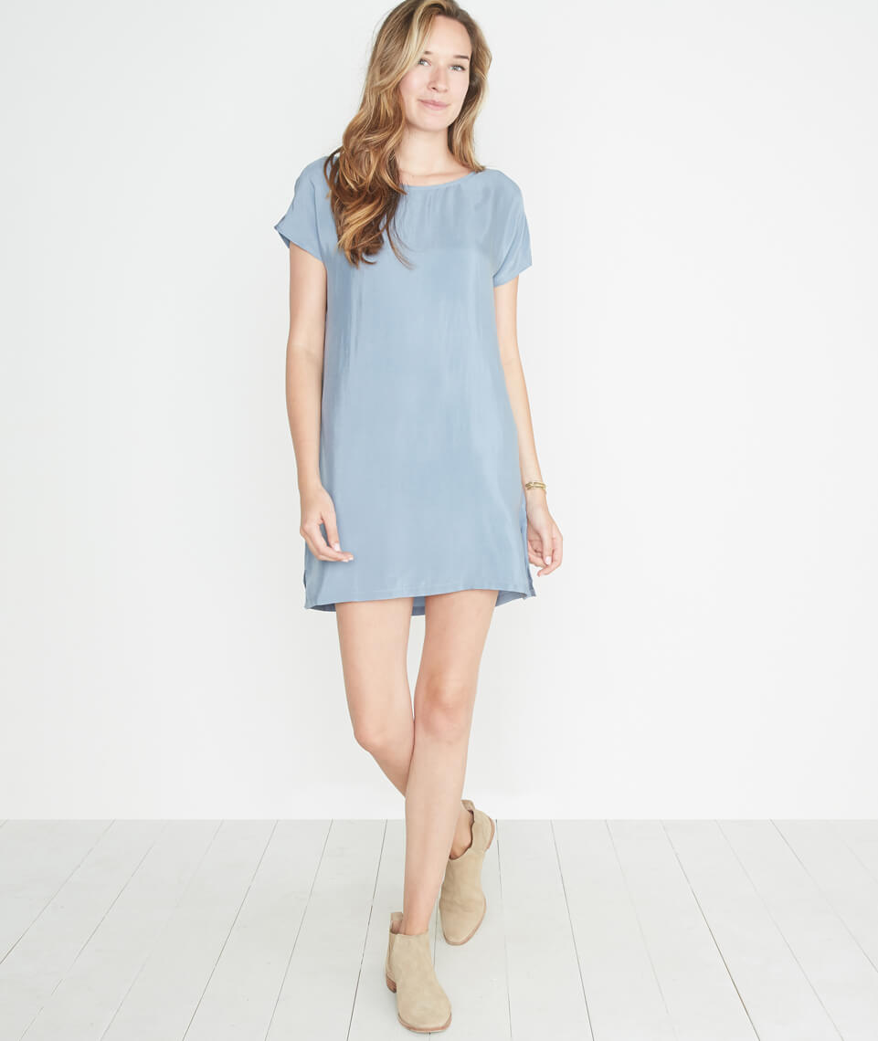 Delta Dress Faded Sky Blue