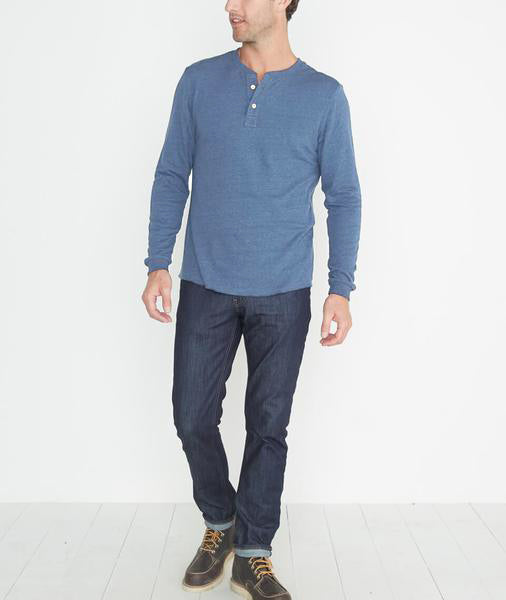 Double Knit Henley Vintage Indigo