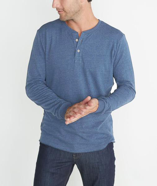 Double Knit Henley Vintage Indigo