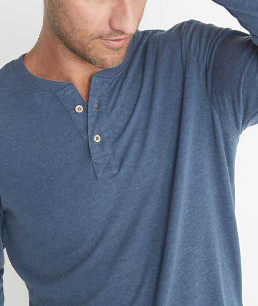 Double Knit Henley Vintage Indigo