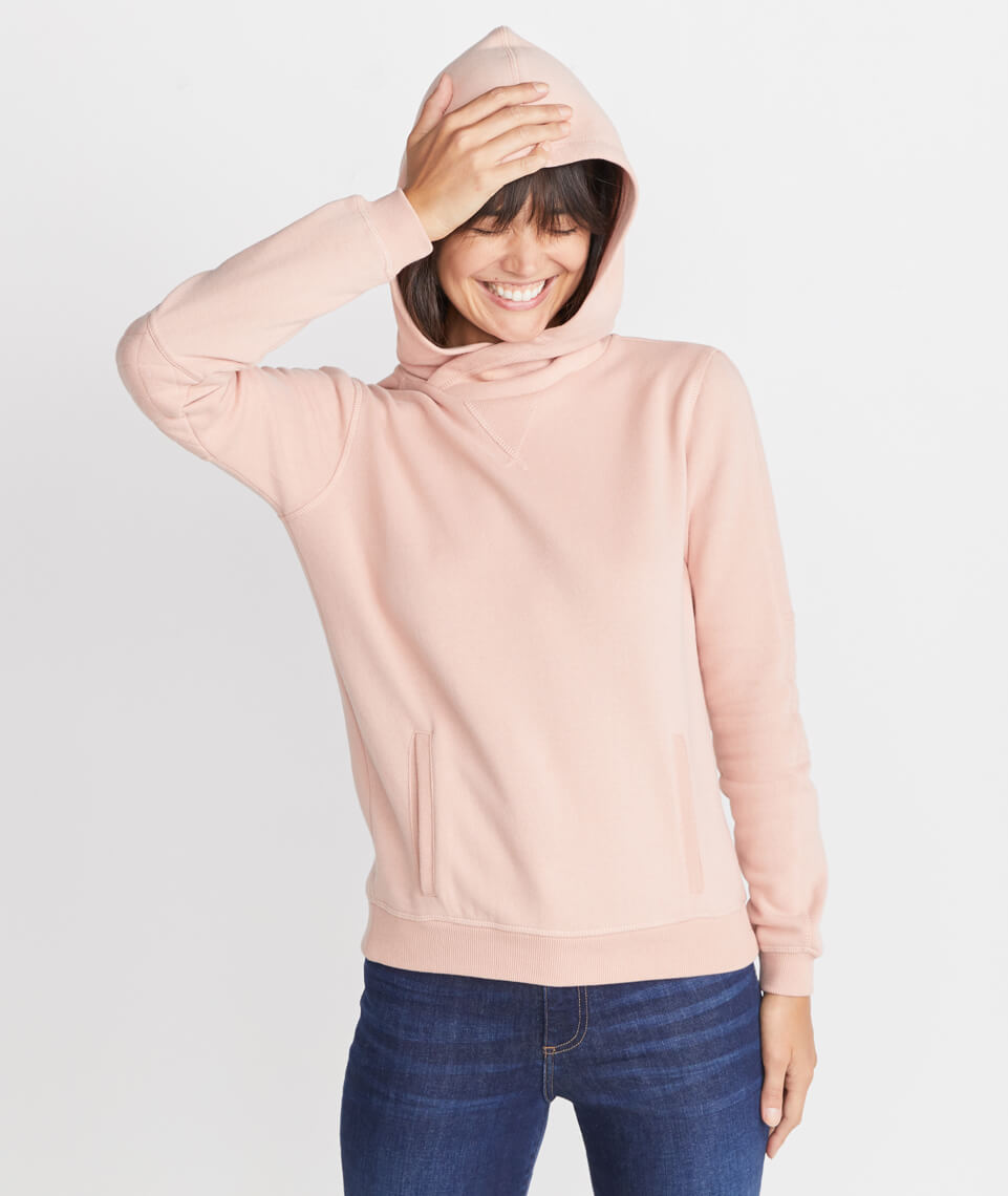 Emilie Cowlneck Hoodie Vintage Peach