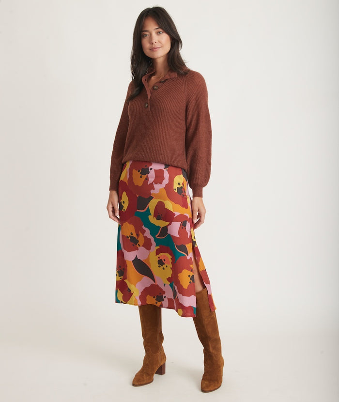 Evelyn Collared Pullover in Cinnamon – Marine Layer
