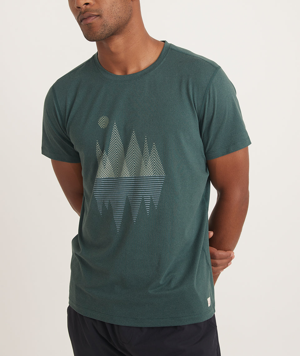 Marine Layer Sport Graphic Tee in Midnight Navy