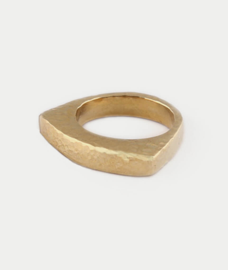 Soko Hammered Mohawk Ring