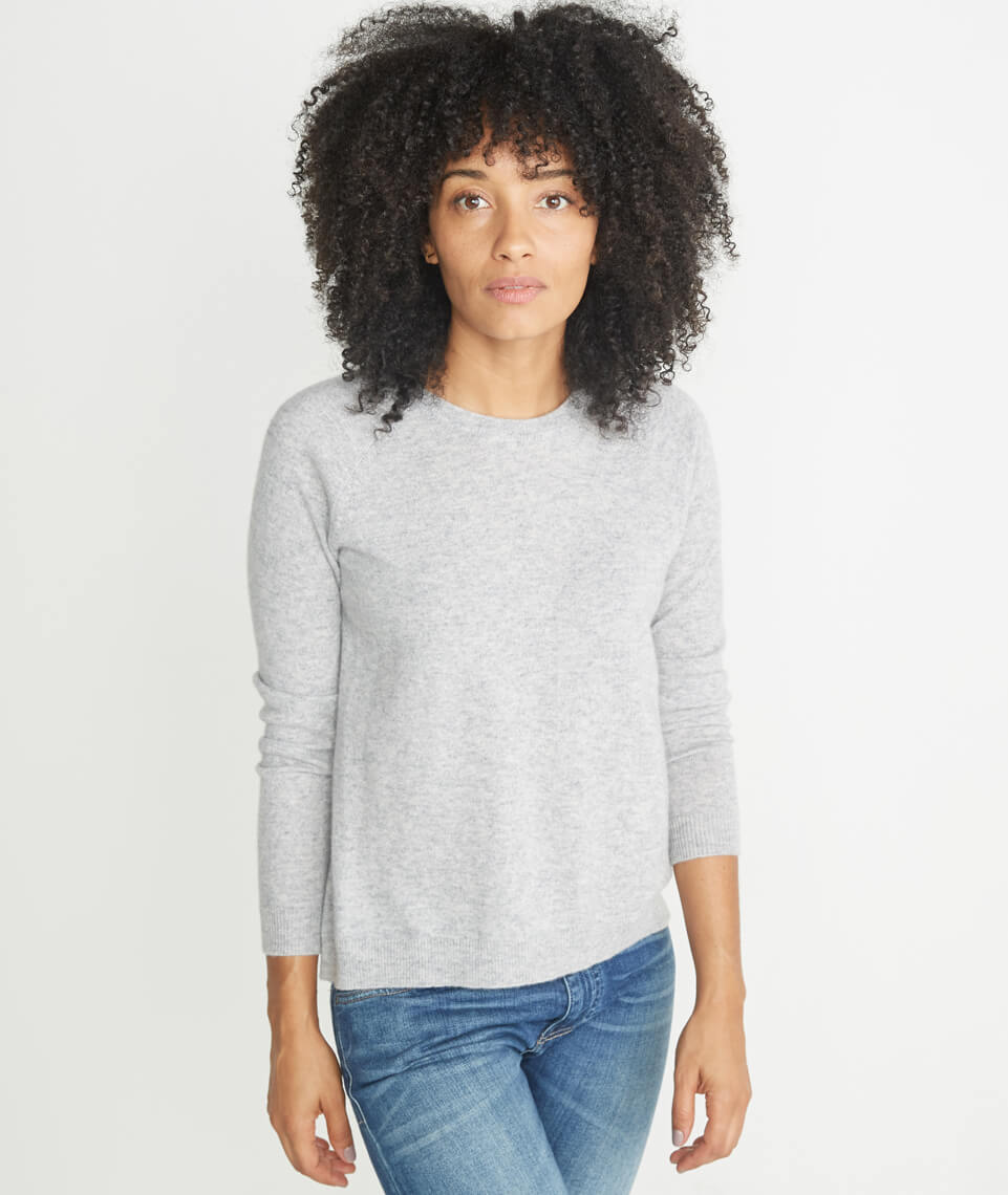 Harlow Cashmere Swing Crewneck Sweater