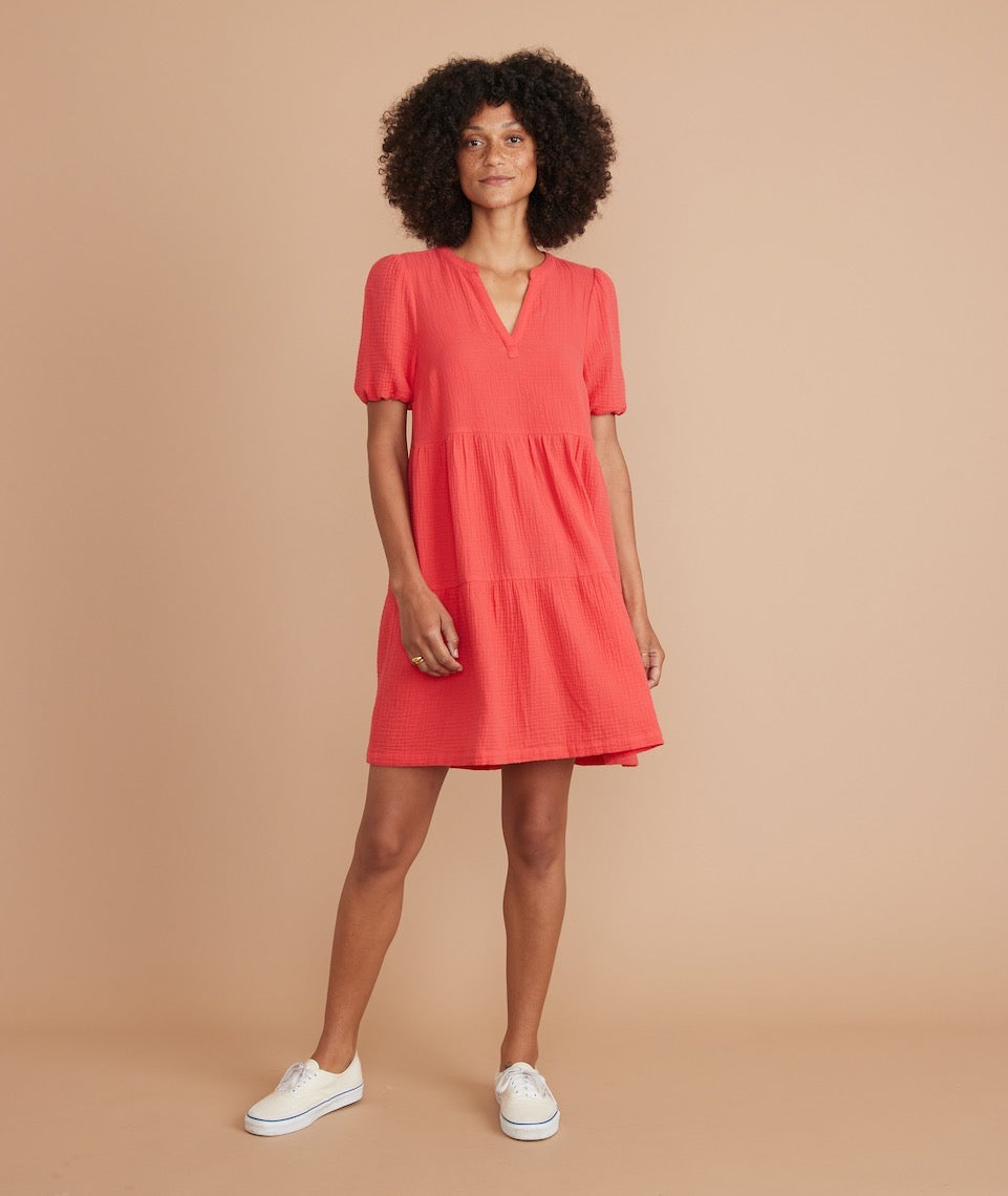 Jamie Mini Dress Poinsettia Red