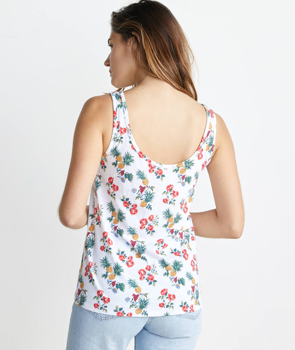 Logan Tank Pineapple Floral