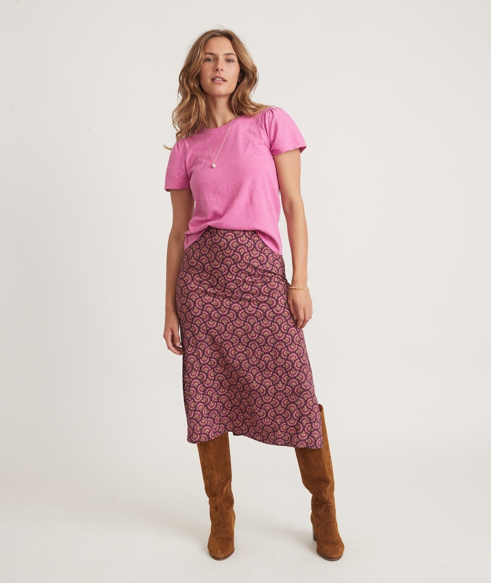 Lula Puff Sleeve Top in Rose Violet – Marine Layer