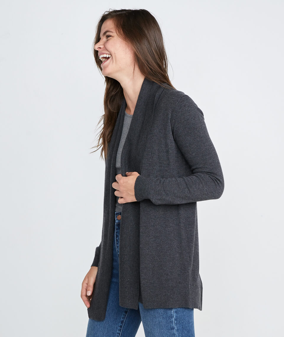 Mae Cardigan Jet Heather