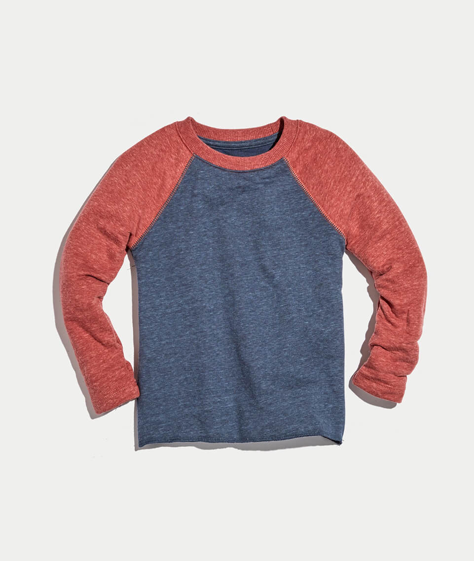 Mini Baseball Raglan Red/Navy