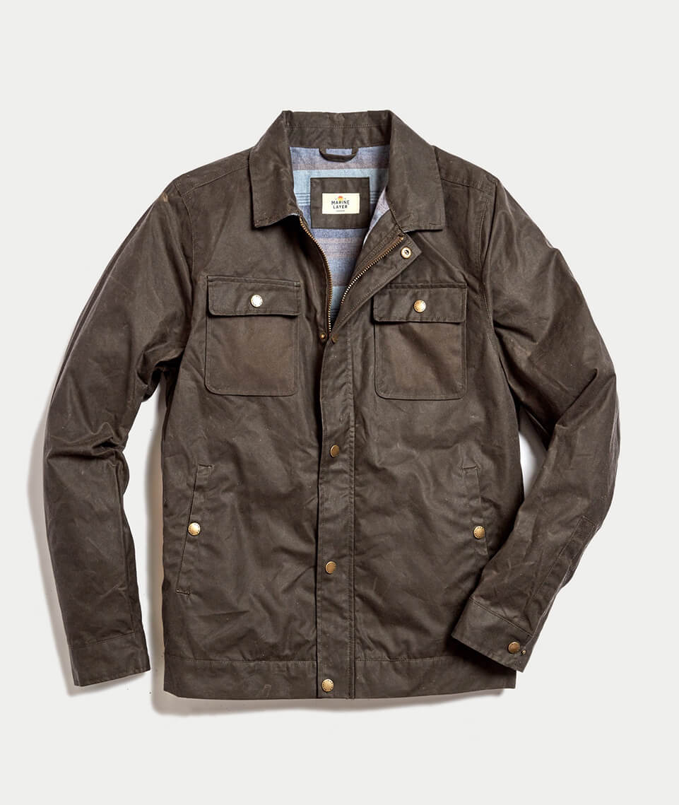 Wax Field Jacket Oakland Brown