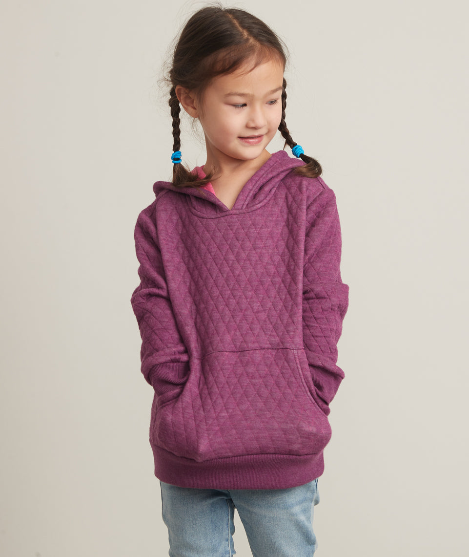 Mini Corbet Hoodie Plum Heather