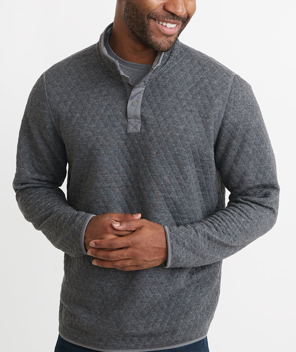 Men's Corbet Quarter Zip Pullover in Navy – Marine Layer