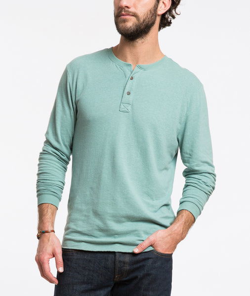 Double Knit Henley - North Atlantic – Marine Layer