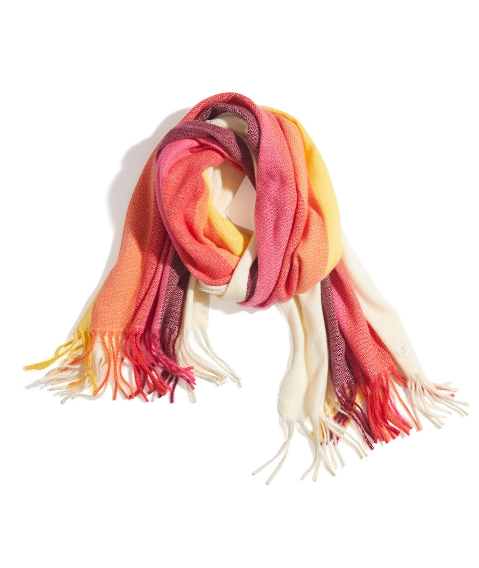 ML x LF Stripe Scarf in Warm Rainbow