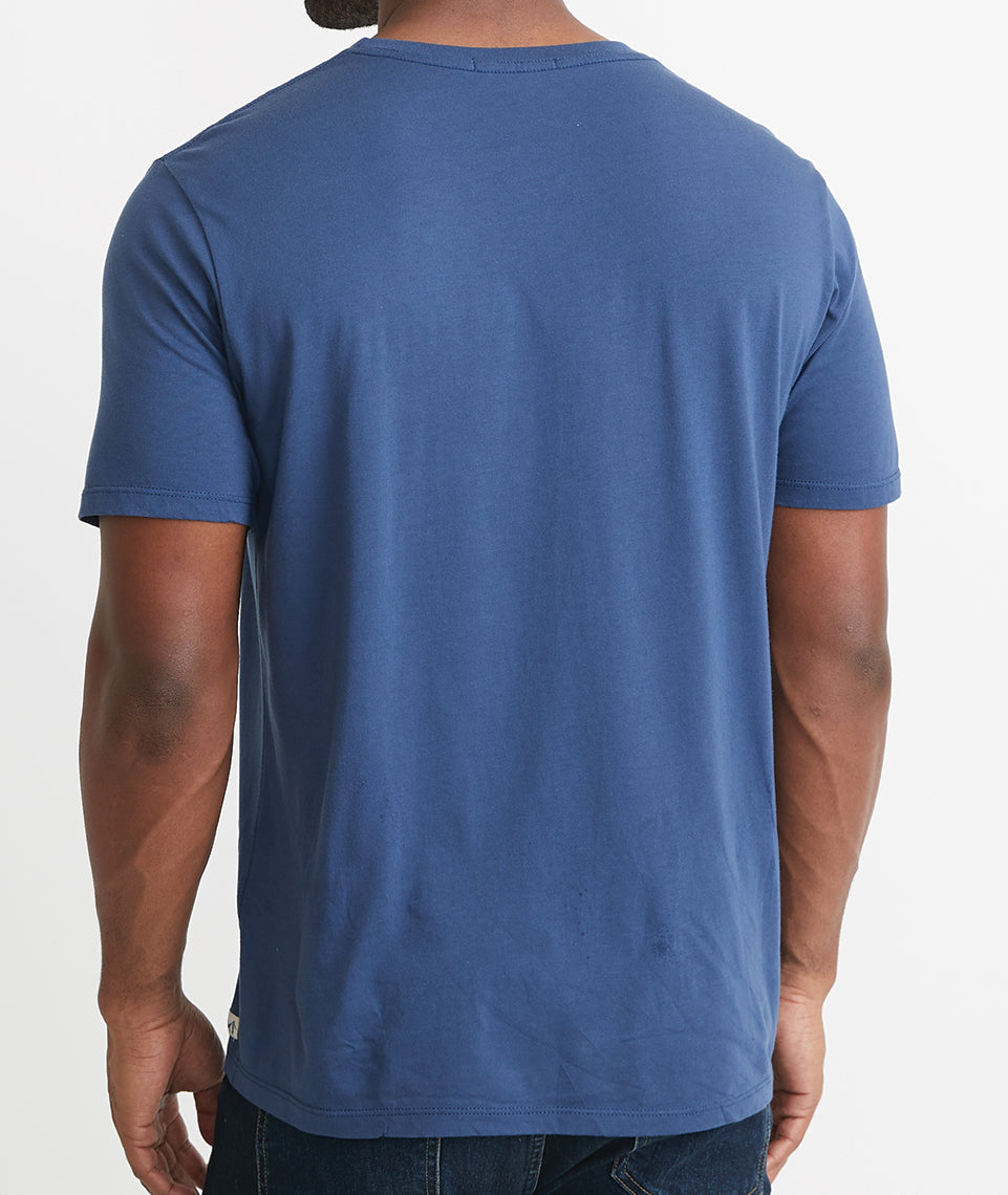 Men's Signature Crew Faded Navy