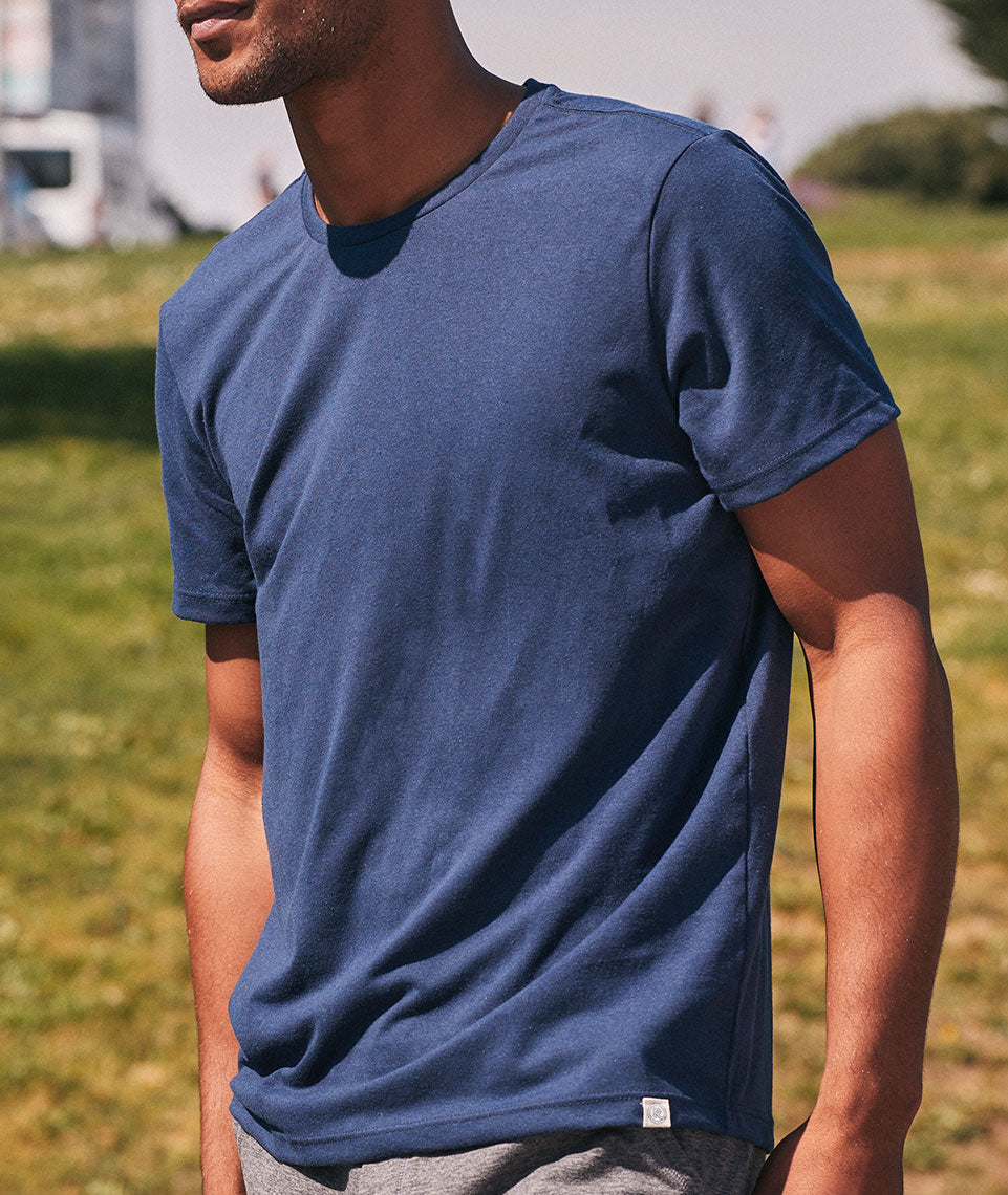 Men's Re-Spun Signature Crew Navy