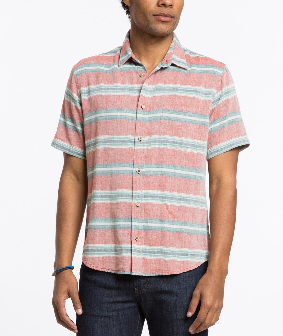 Santiago Stripe Button Down